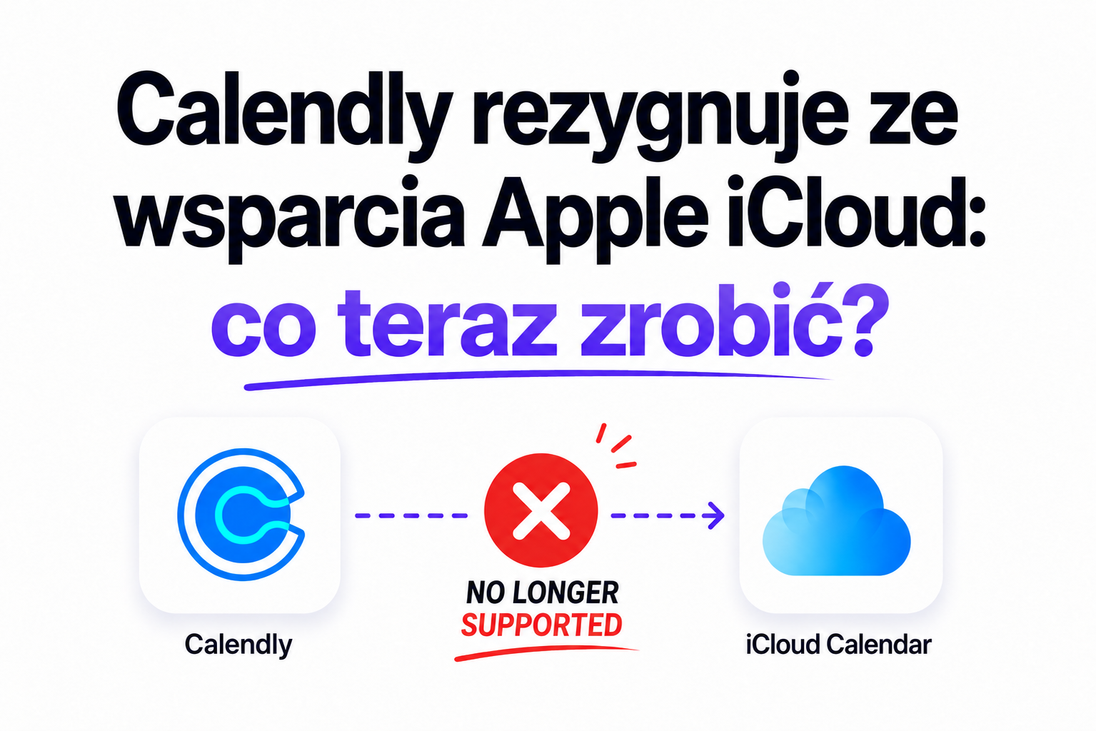 Calendly rezygnuje ze wsparcia Apple iCloud: co teraz zrobić?