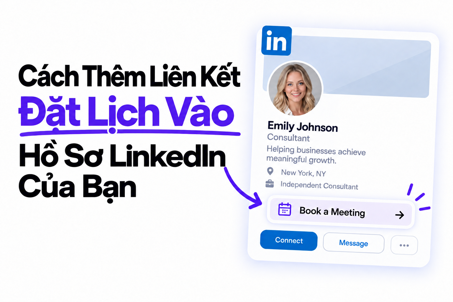 Cách Thêm Liên Kết Đặt Lịch Vào Hồ Sơ LinkedIn Của Bạn