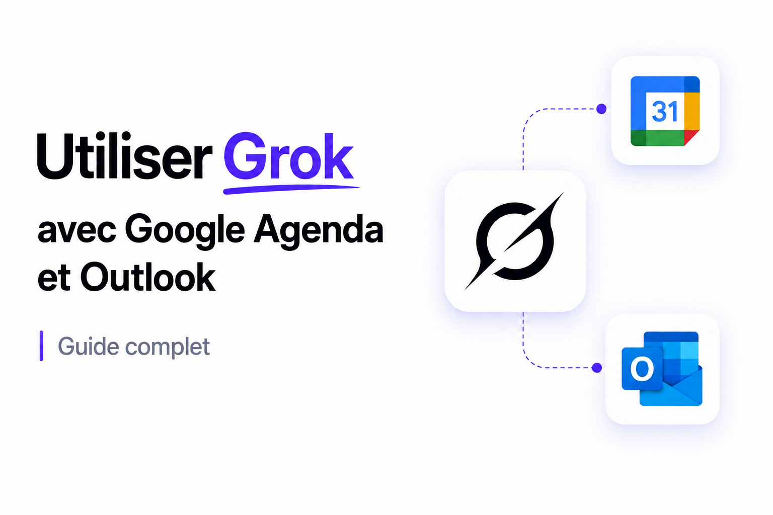 Utiliser Grok avec Google Agenda et Outlook : Guide complet